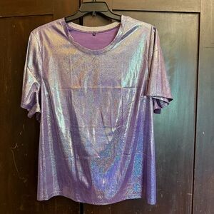 Shimmering Purple Top